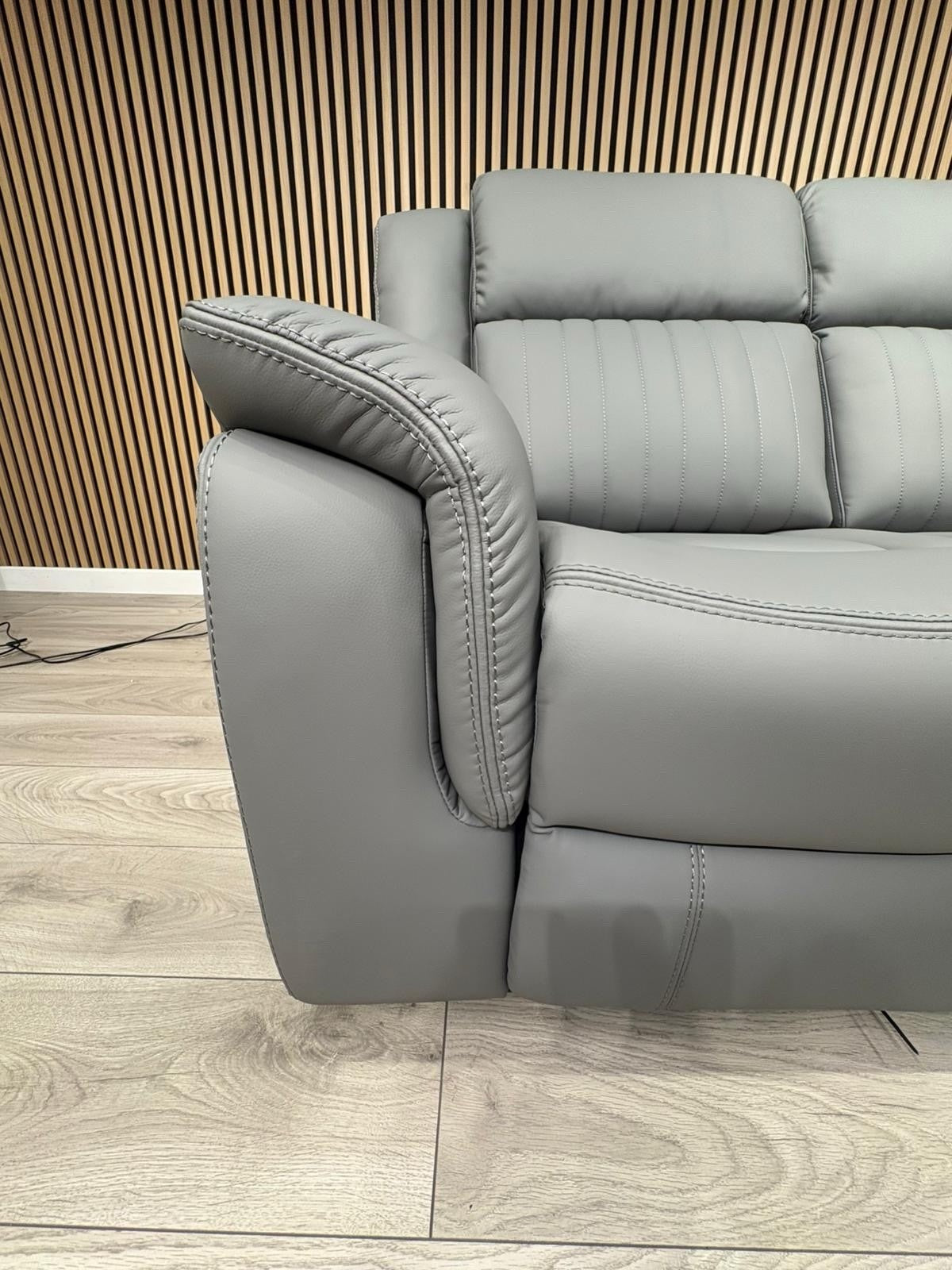 DOMINO Leather Modular Corner Sofa Set, Power Recliners - RRP £2,995
