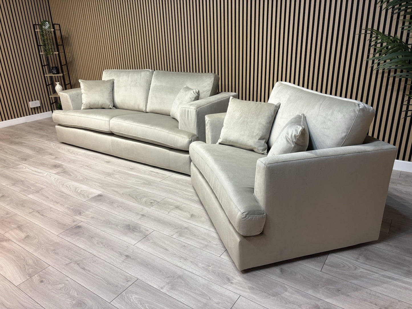 NEXT - STRATUS Fabric 3 Seater Sofa + Loveseat Armchair - RRP £2,998