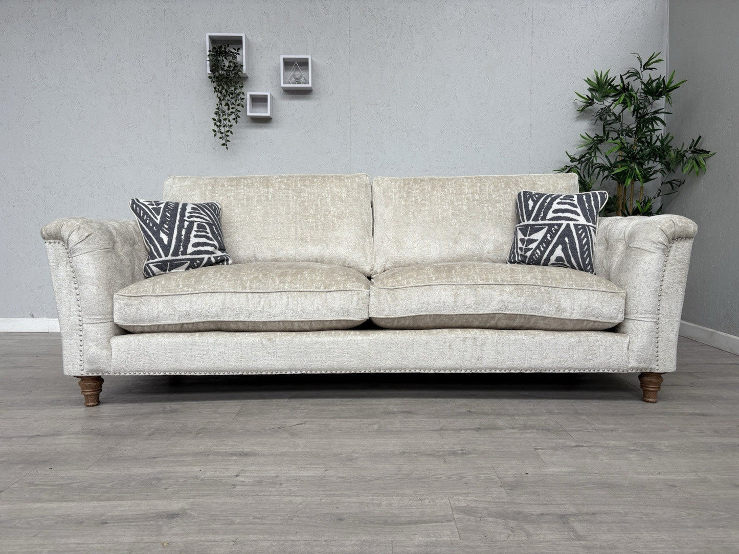 Westbridge - LUCILLE Extra Large Fabric 4 Seater Sofa, Oyster - RRP £2,695