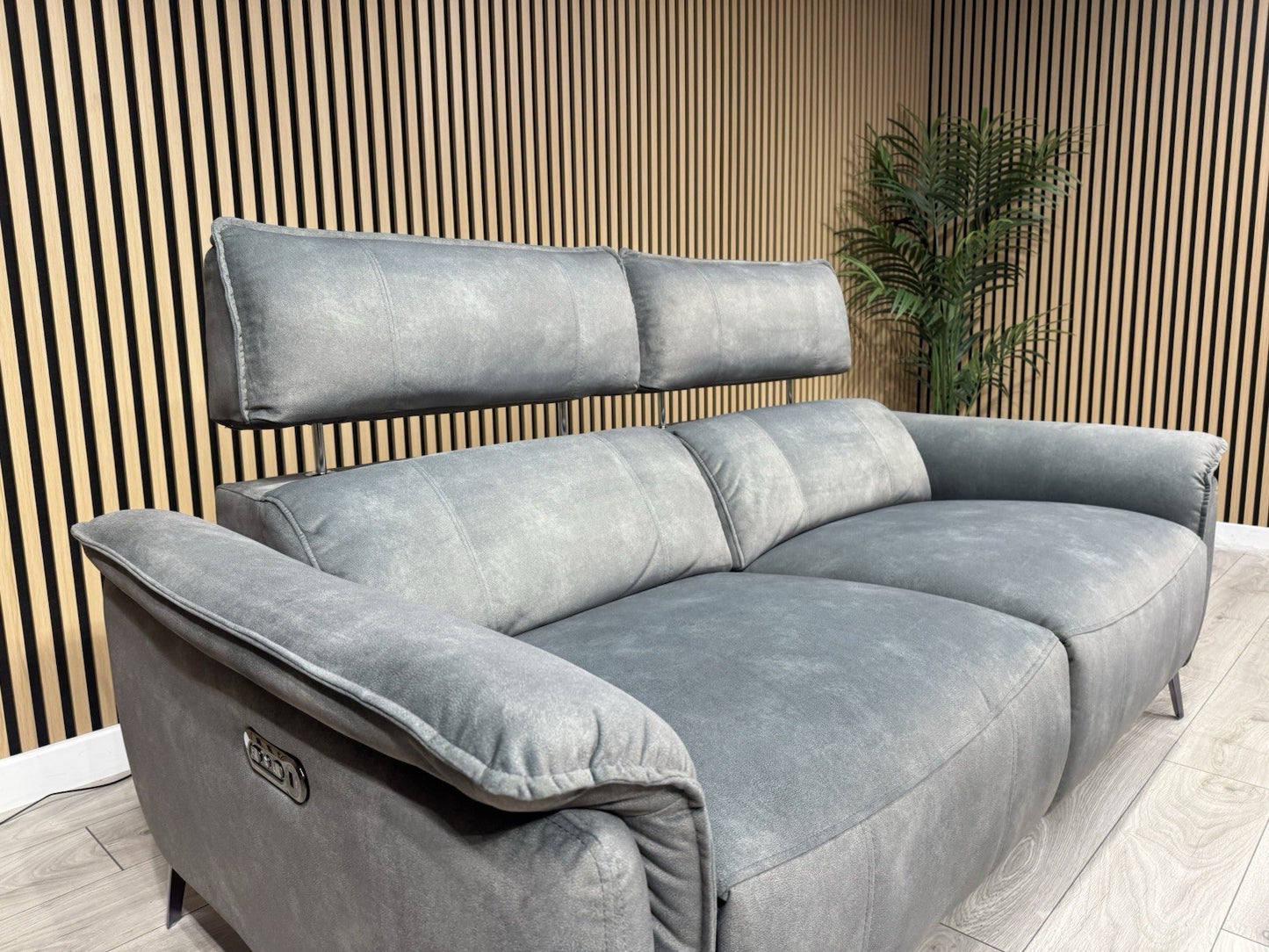 Furniture Village JUDE Fabric 3 Seater Power Recliner Sofa, Fern - RRP £2,195