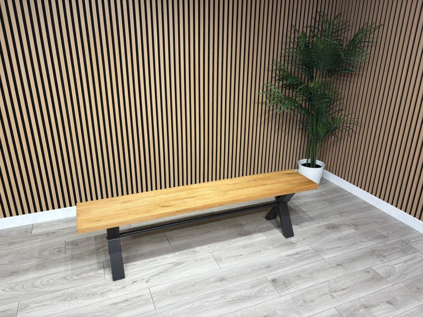 Furniture Village EARTH Solid Oak 180cm Dining Bench - RRP £359