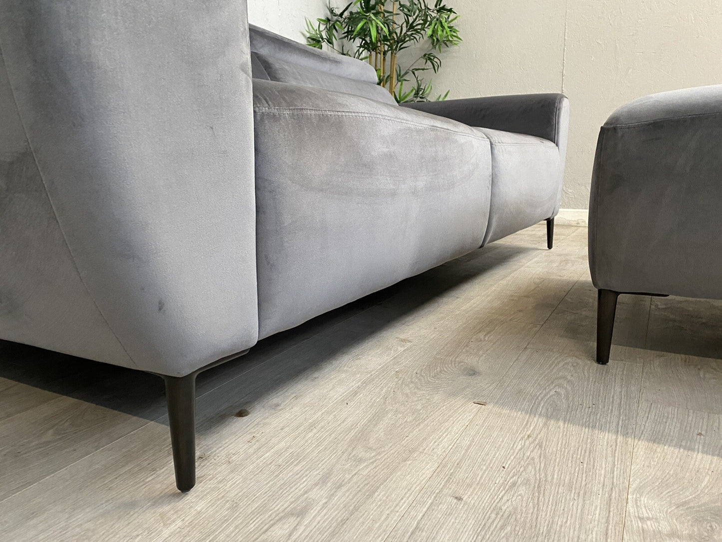 Furniture Village Nicoletti MILANO Fabric 3 Seater Sofa + Footstool - RRP £4,090