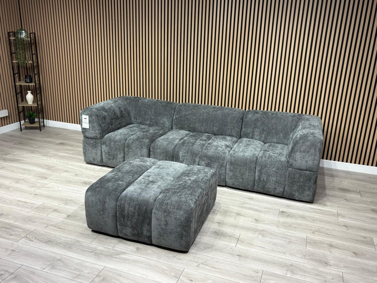 Taskers KIRWIN Large Fabric 3 Seater Sofa + Footstool - RRP £2,999