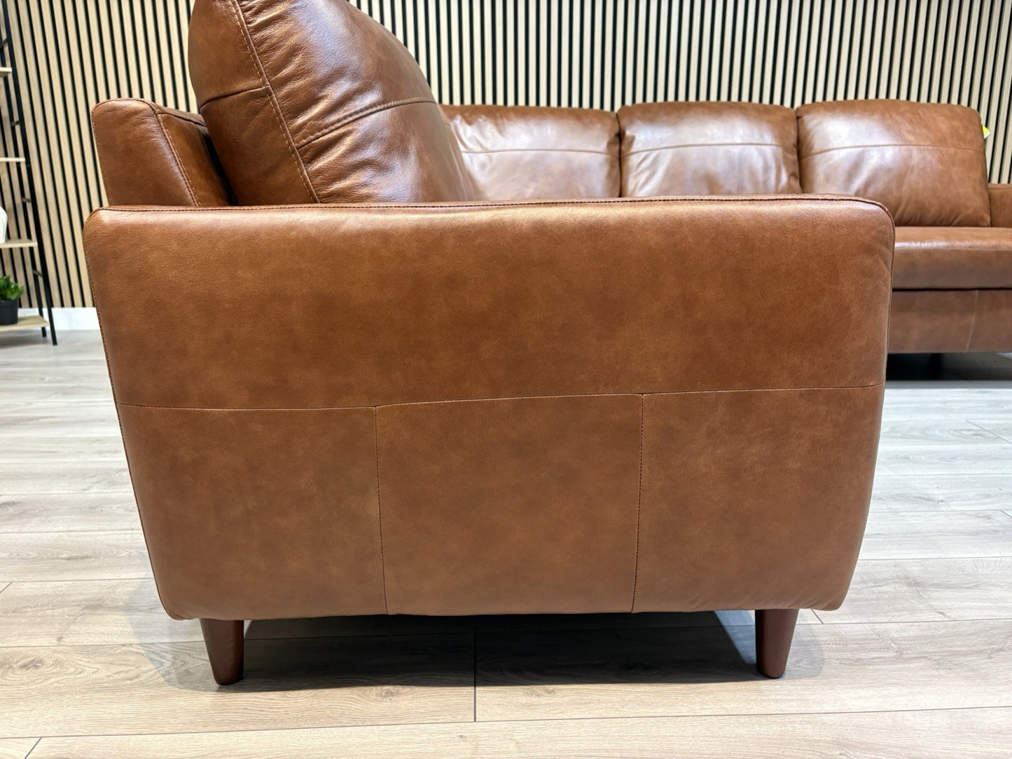 John Lewis BAILEY Style Leather 2 Corner 2 Sofa, Tan - RRP £3,679