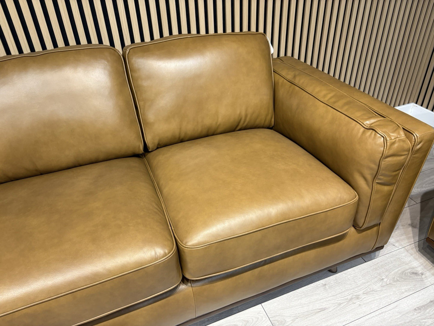 John Lewis Sample VALENCIA 3 Seater + 2 Seater Leather Sofa Set - RRP £4,398