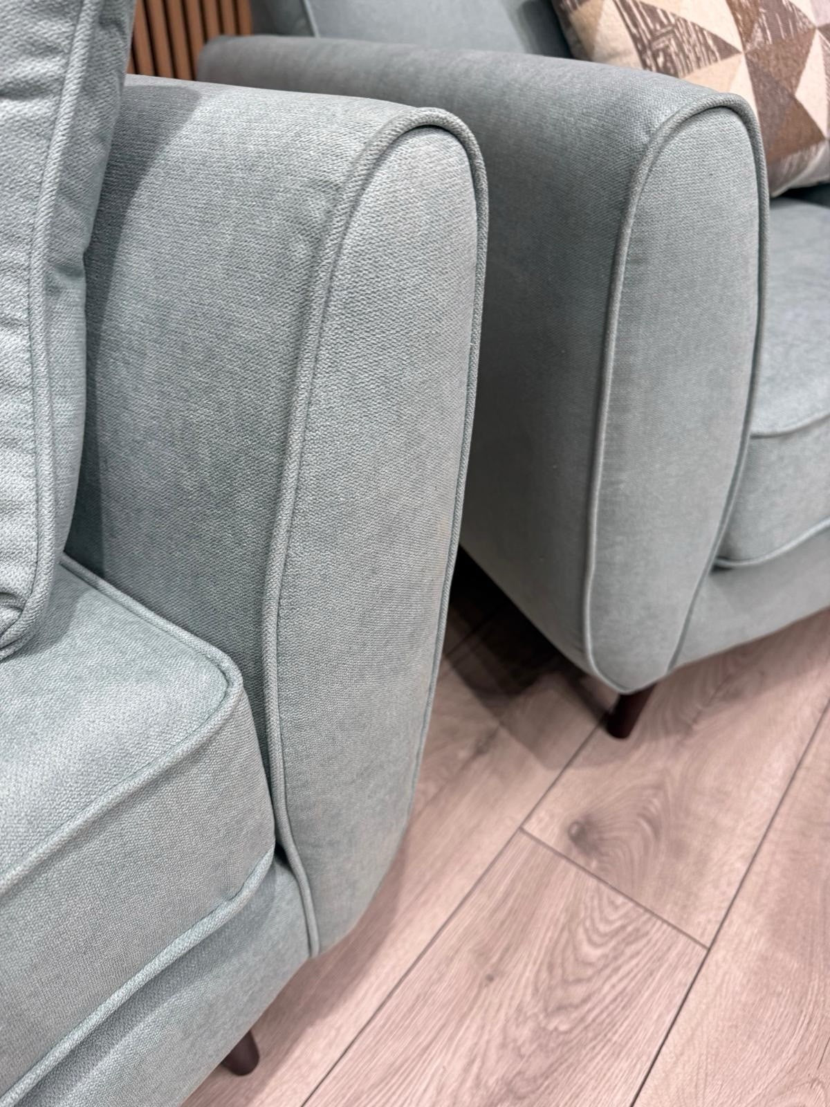 DFS - Zinc 3 Seater & Chair Fabric Seater Sofa Set RRP £1799