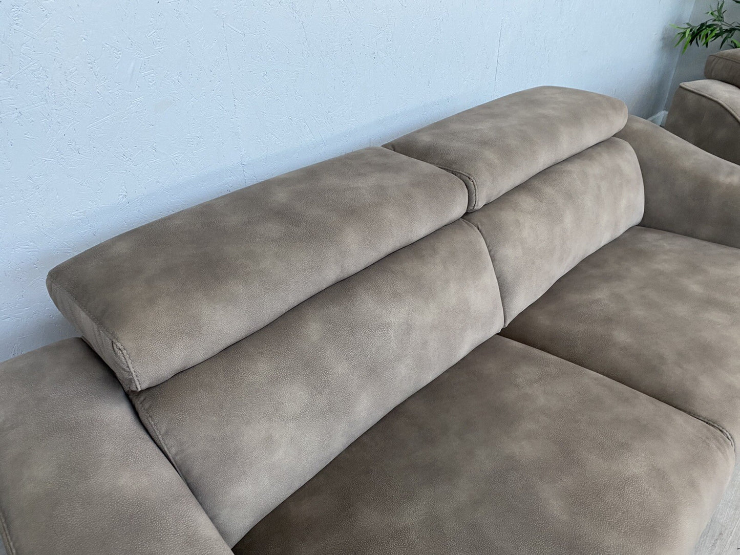 Furniture Village ELIXIR Fabric 3 Seater Sofa Bed + 2 Seater Power Recliner Sofa