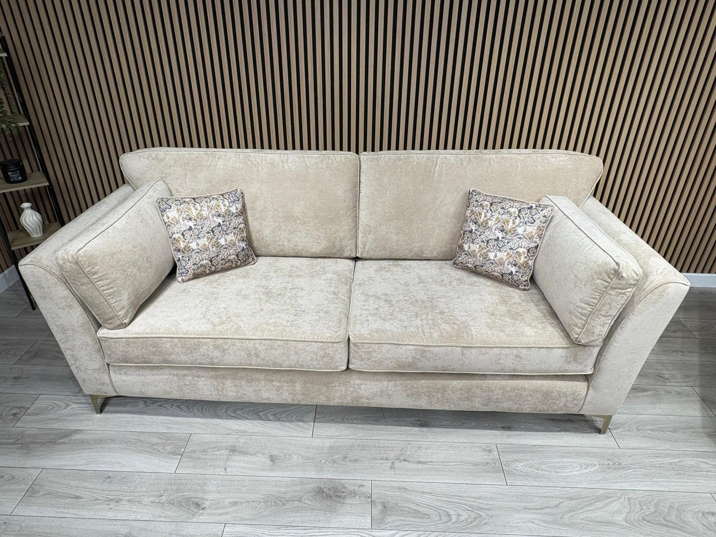 Furniture Village SASHA Fabric 4 Seater Sofa + Large Cuddle Armchair - RRP £3490