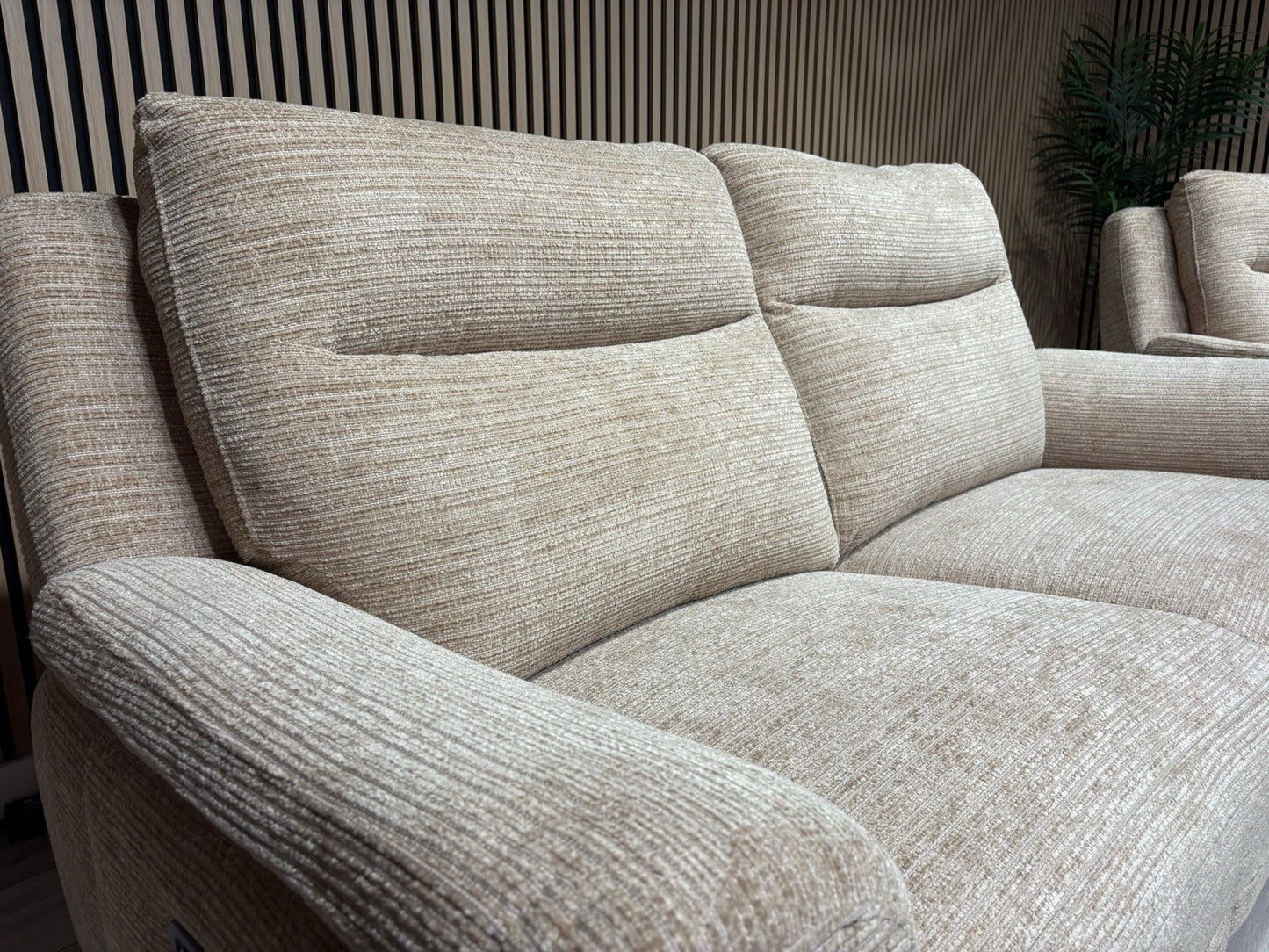 DFS NAVONA 3 Seater + 2 Seater Fabric Sofa Set, Power Recliners - RRP £3,298