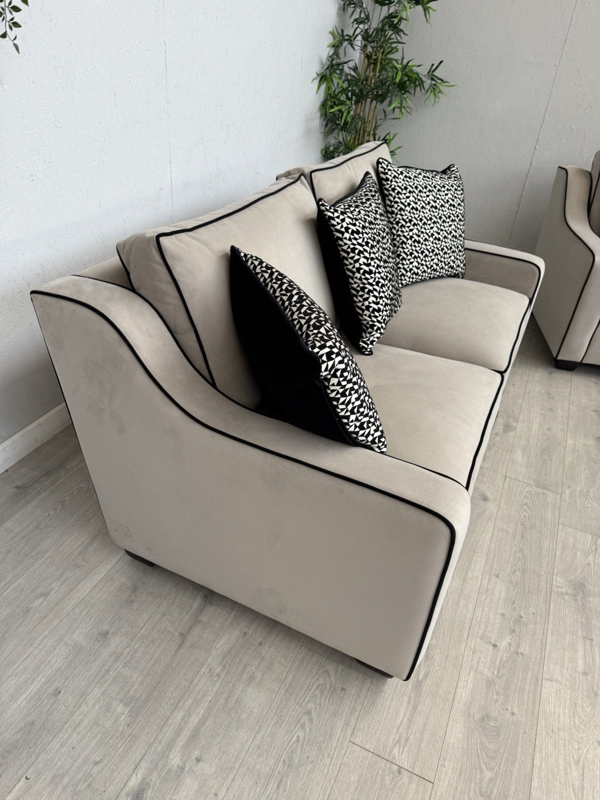 Furniture Village CELINE Fabric 3 Seater Sofa + 2 x Armchairs - RRP £5,685