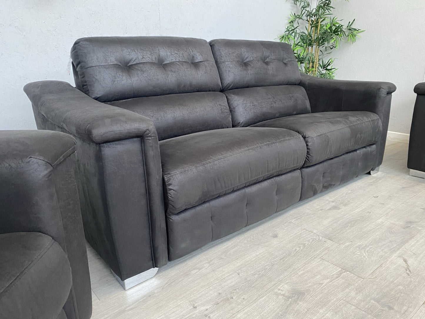 DFS - La-Z-Boy NEW HOLLYWOOD Fabric 3 + 2 Seater Sofas + Cuddler Armchair, Power