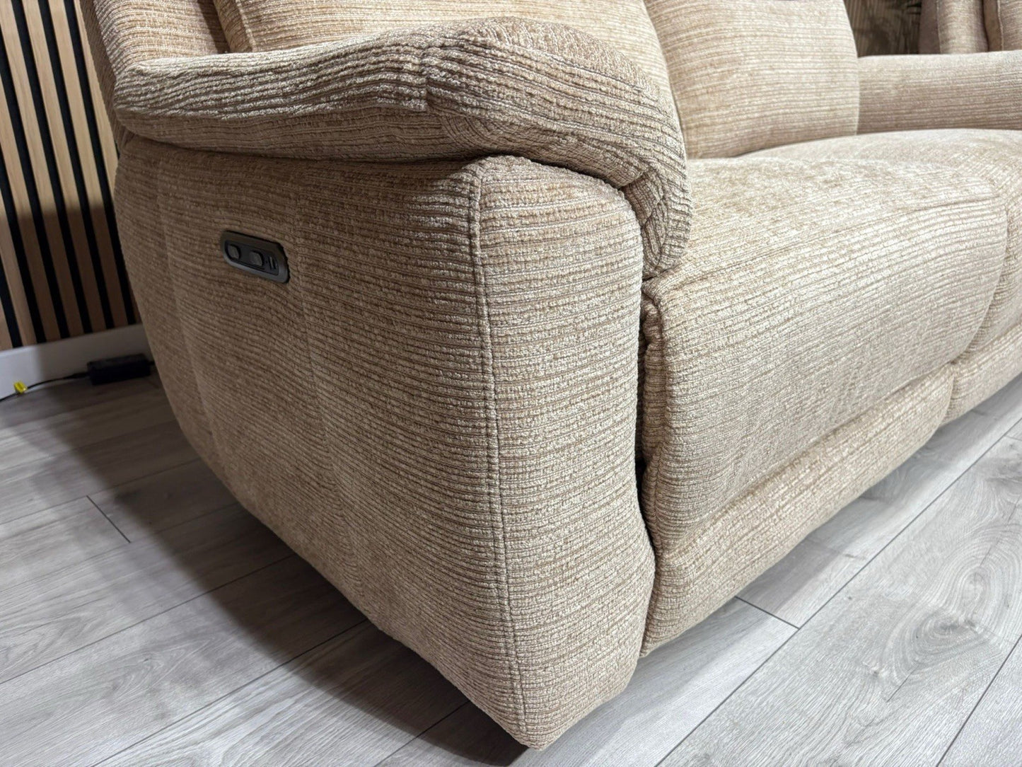 DFS NAVONA 3 Seater + 2 Seater Fabric Sofa Set, Power Recliners - RRP £3,298