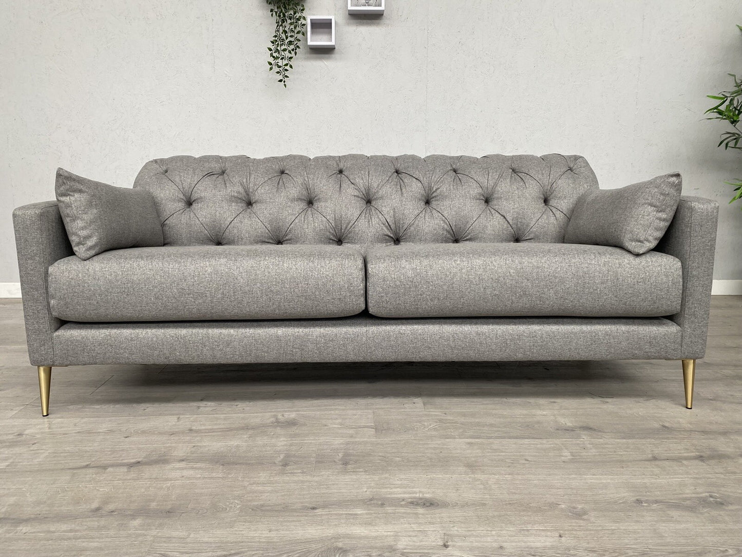 John Lewis - SWOON MENDEL Large 3 Seater Sofa, Cinder Wool Grey - RRP £1,699