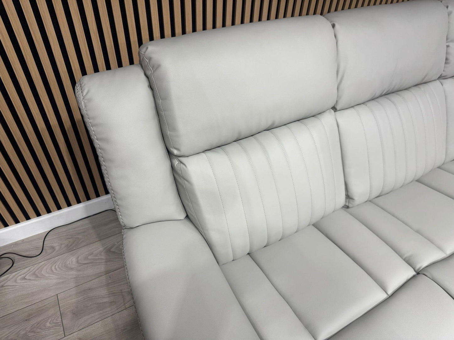 DOMINO Leather 3 Seater Sofa + 2 x Armchairs Set, Power Recliners - RRP £3,495