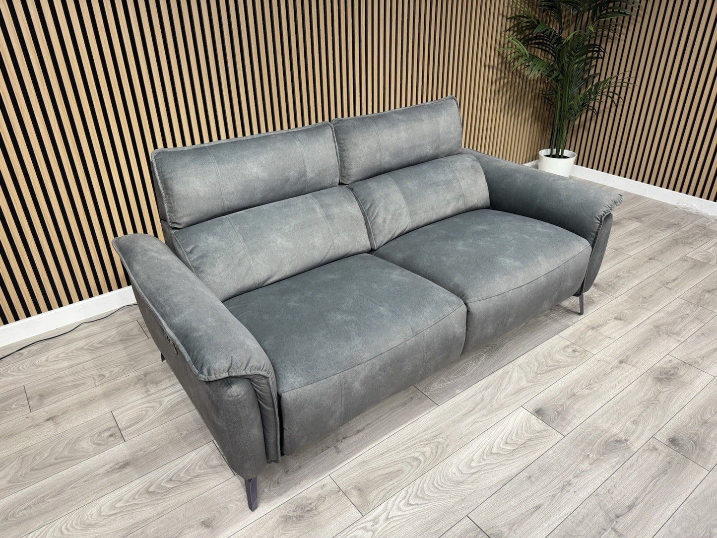Furniture Village JUDE Fabric 3 Seater Power Recliner Sofa, Fern - RRP £2,195