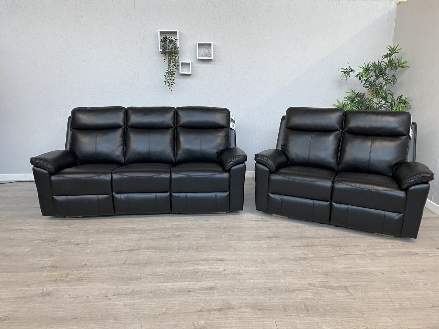 DFS - New Navona Leather 3 + 2 Seater Power Recliner Sofa Set - RRP £3,898
