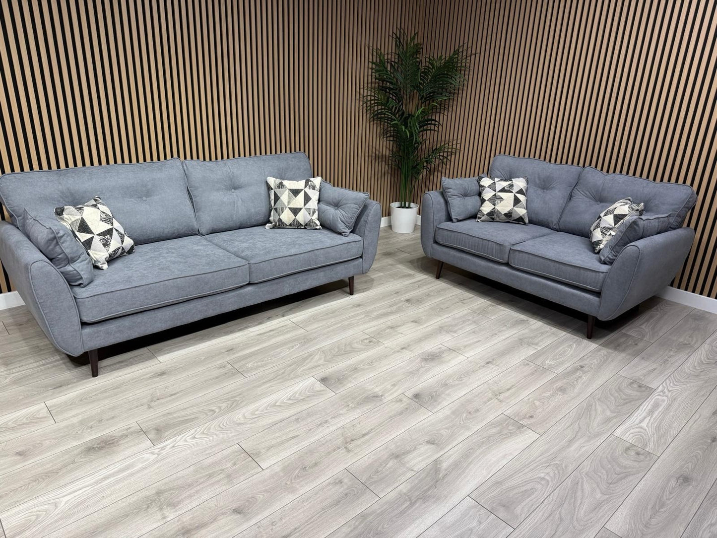 DFS - Zinc 3 & 2 Fabric Seater Sofa Set RRP £1799