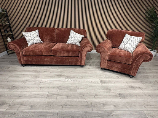 New BLENHEIM Fabric 3 Seater + Armchair - RRP £2790