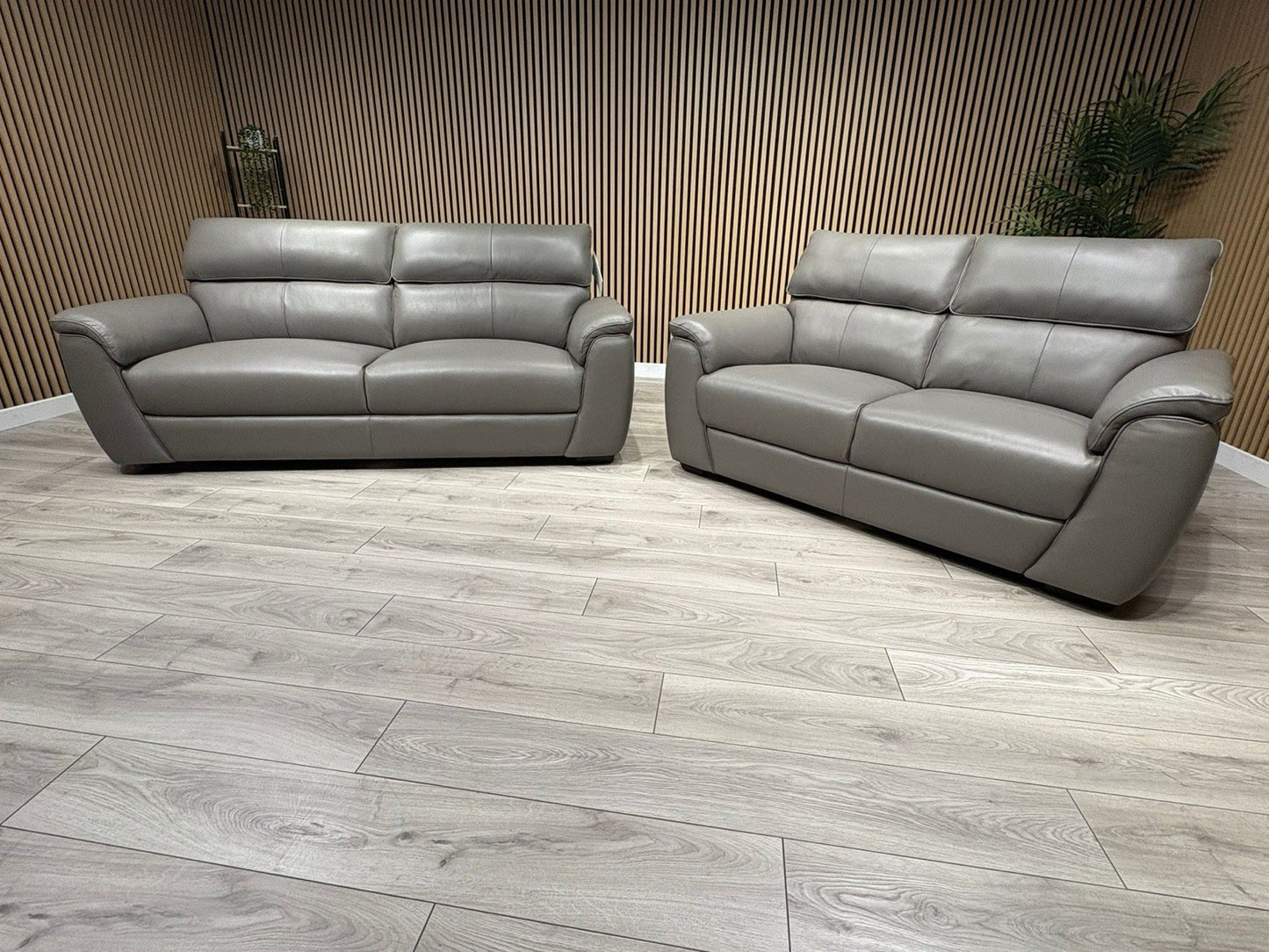MISSOURI Style Leather 3 Seater + 2 Seater Sofa Set - RRP £3,190