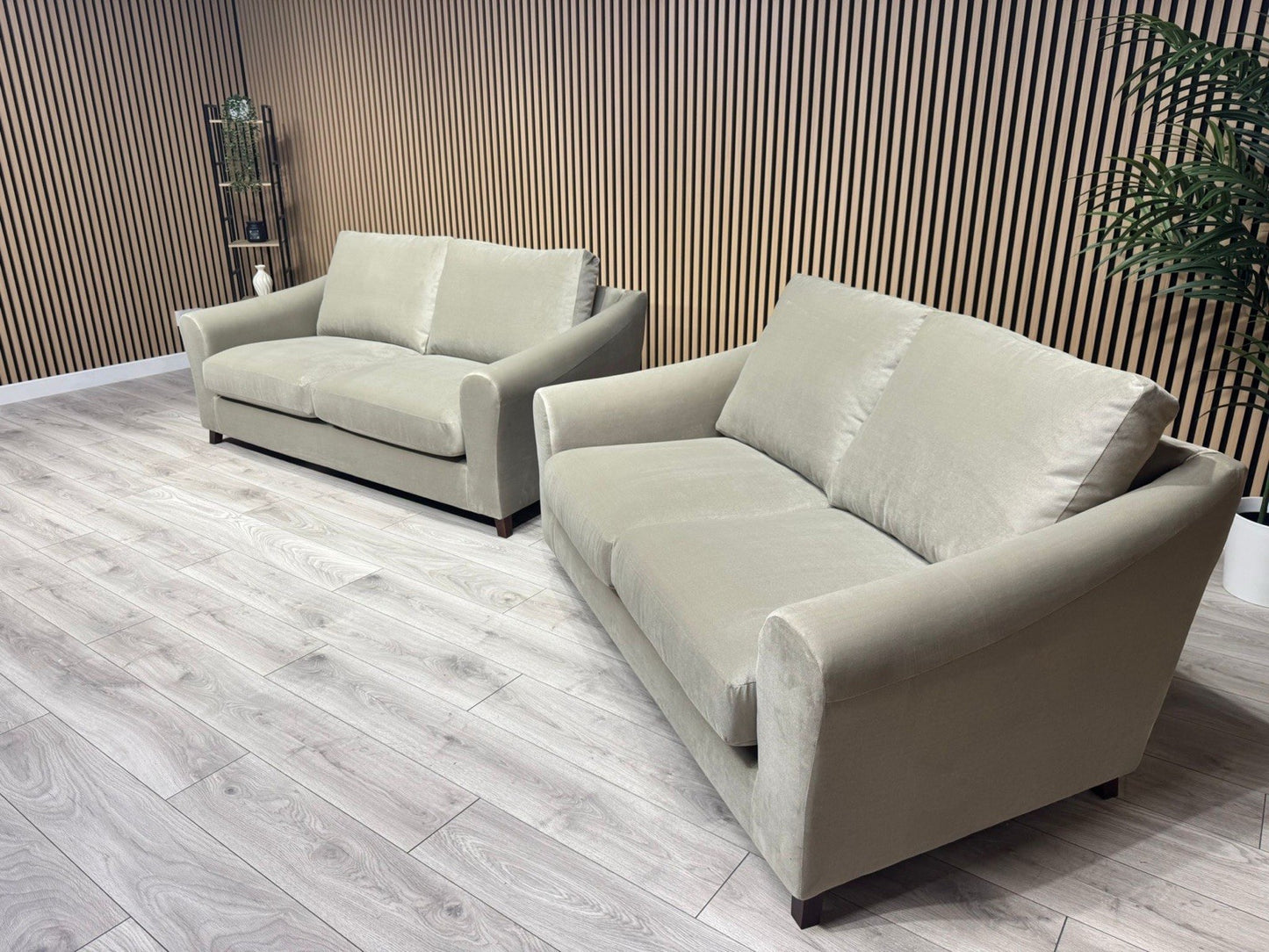 Laura Ashley BASLOW Style Fabric 3 Seater + 2 Seater Sofa Set - RRP £2,800
