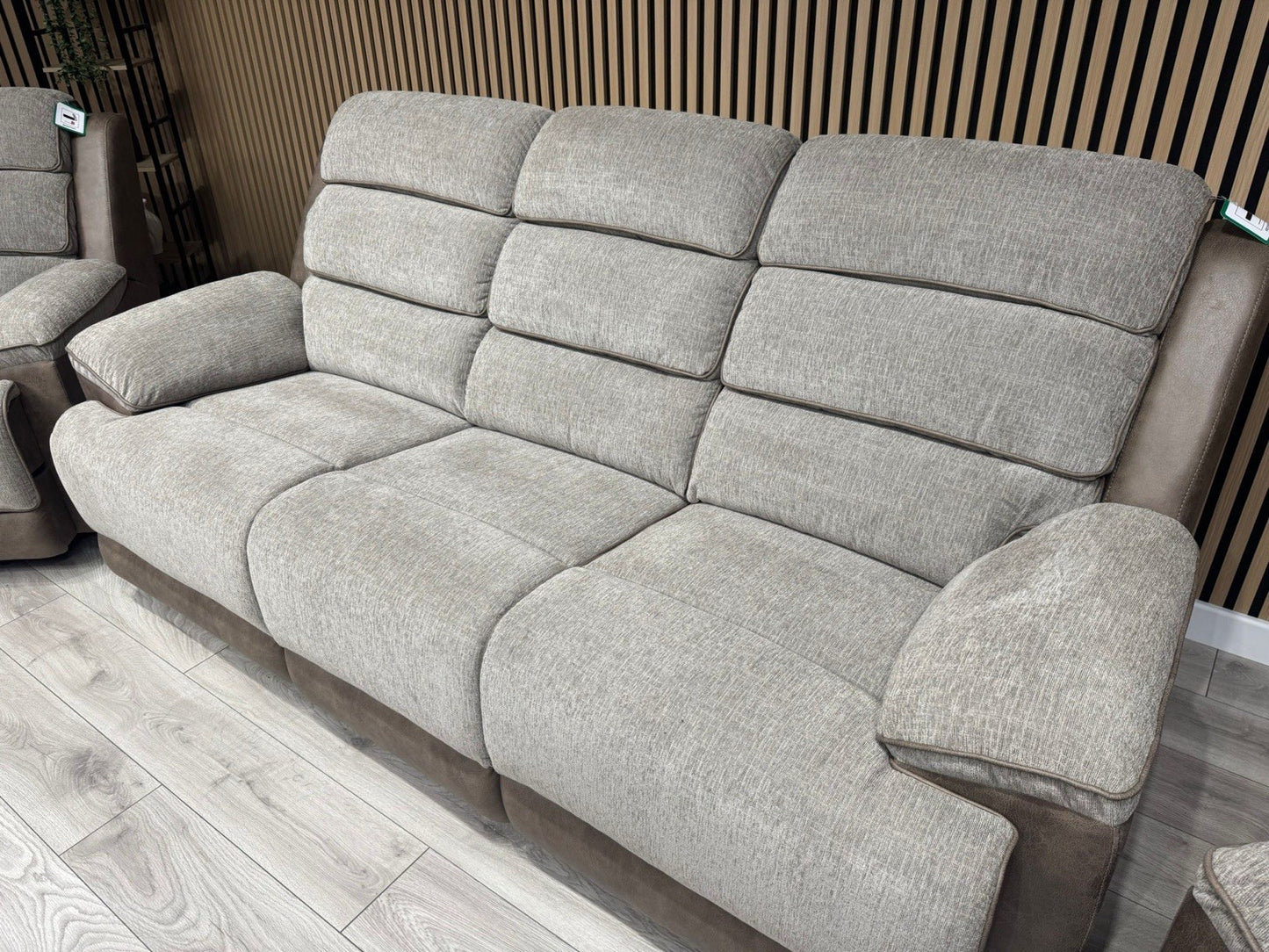 DFS LAKELYN Style Fabric 3 + 2 Seater Sofa + Armchair Set, Manual Recliners
