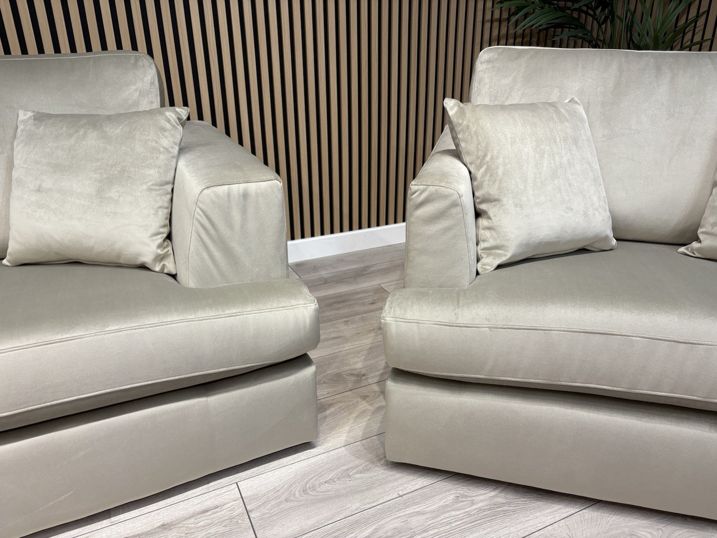 NEXT - STRATUS Fabric 3 Seater Sofa + Loveseat Armchair - RRP £2,998