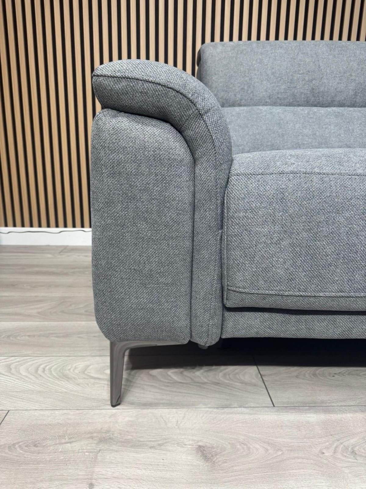 DFS Sample - SAN MATEO Style Fabric 3 + 2 Seater Power Sofa Set - RRP £3,098