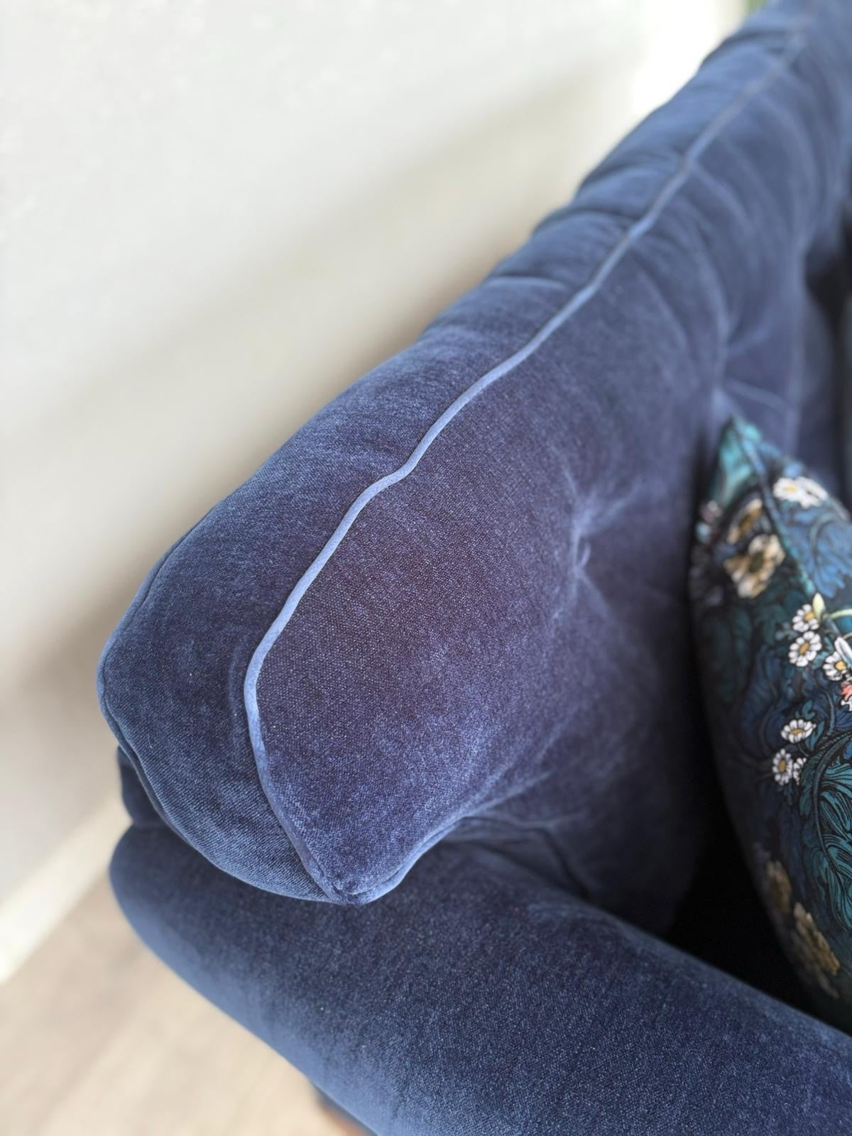 John Lewis Westbridge Large Fabric 3 Seater Sofa, Dark Blue- RRP £2,995