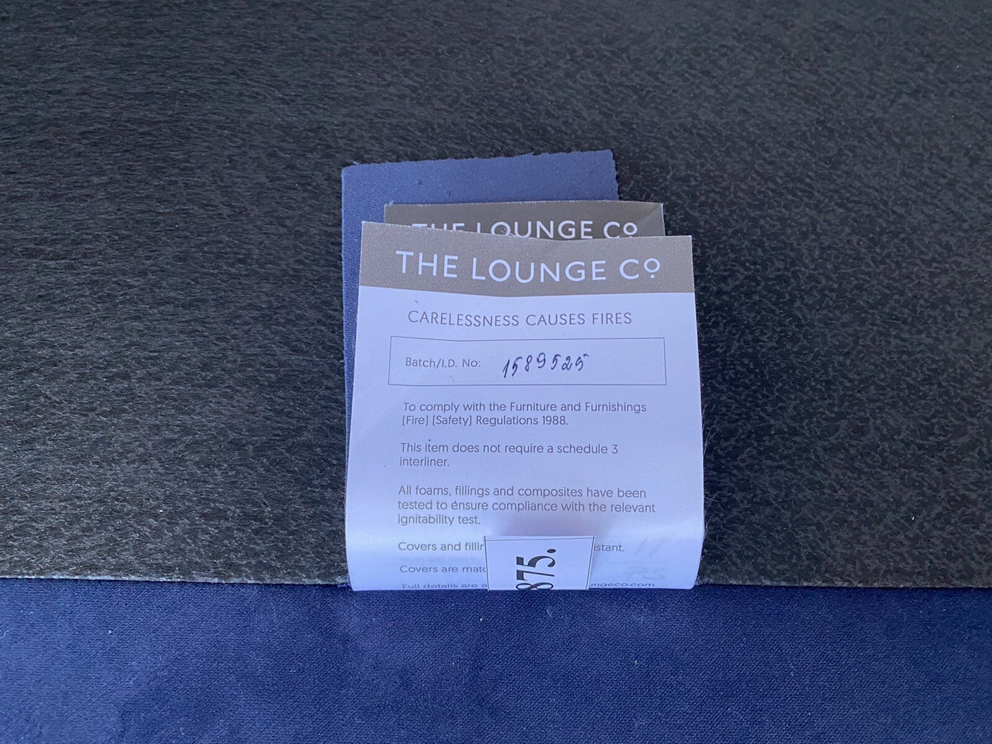 F.V. The Lounge Co. BRONWYN Fabric 4 Seater Scatter Back Sofa - RRP £1,995