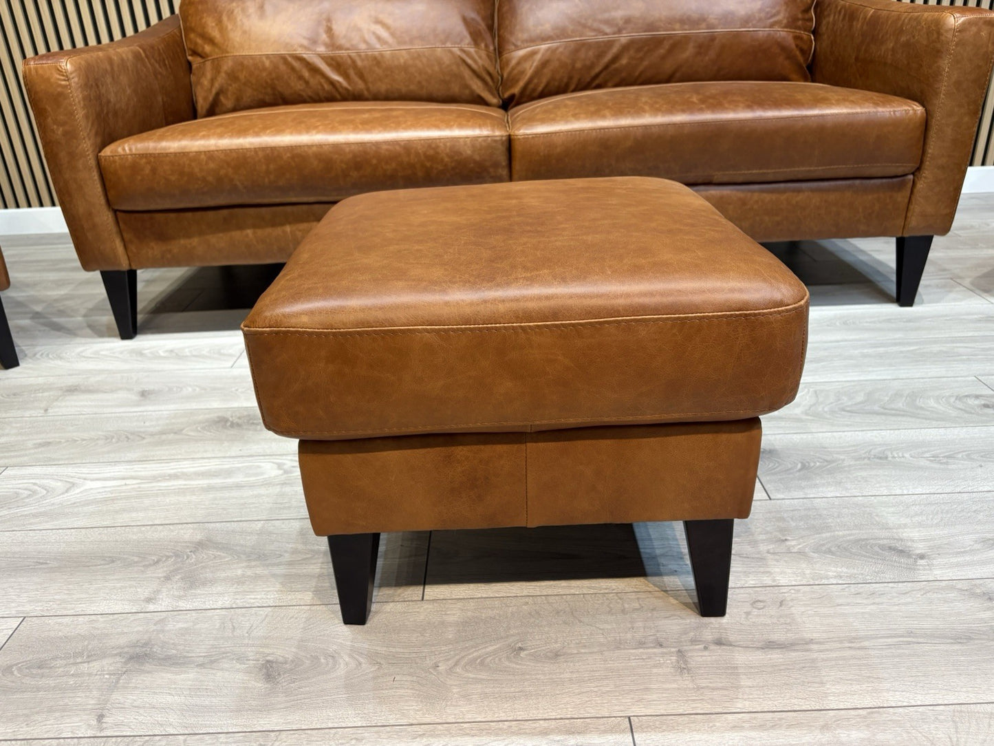 John Lewis BAILEY Style Leather 3 + 2 Seater Sofas, Armchair + Stool - RRP £4648