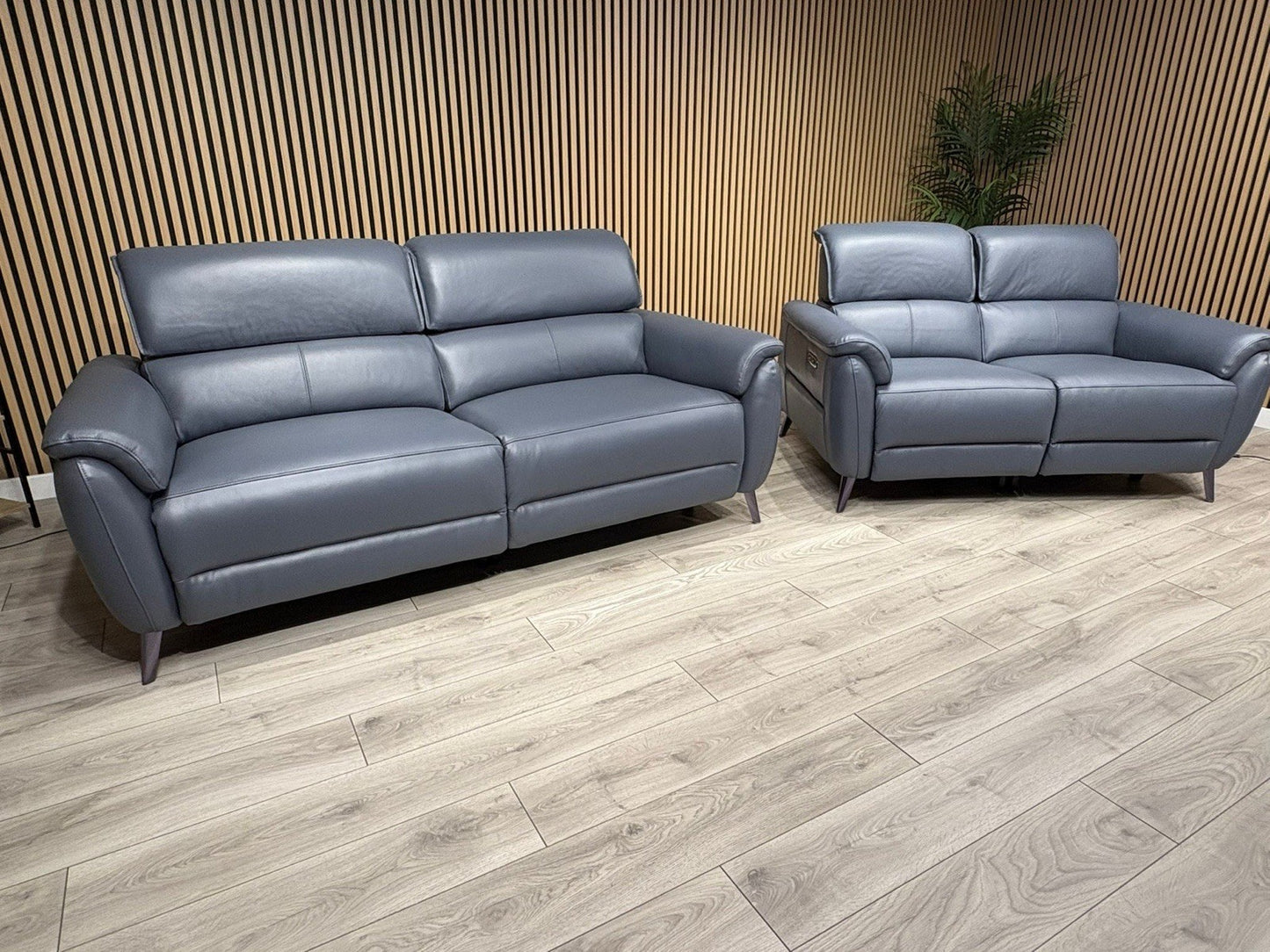 Furniture Village JUDE Style Leather 3 + 2 Seater Power Sofa Set - RRP £4,690
