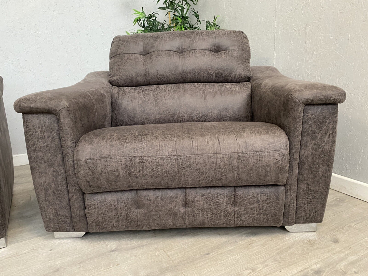 DFS - La-Z-Boy HOLLYWOOD Fabric 3 Seater Manual Recliner Sofa + Cuddler Armchair