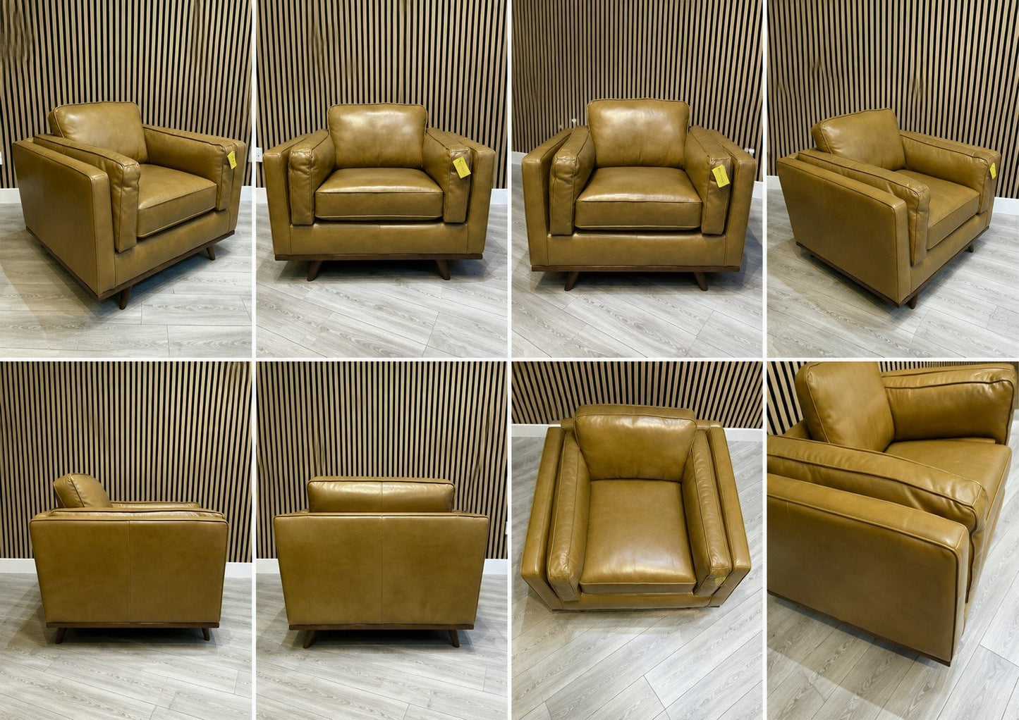 John Lewis Sample VALENCIA Leather Armchair, Caramel - RRP £1799