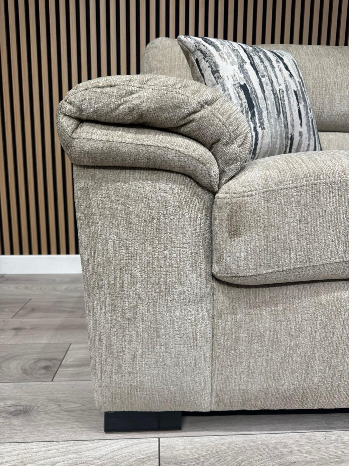 DFS Sample - DEXTER 3 Seater + 2 Seater Sofa Set, Formal Back - RRP £1,898