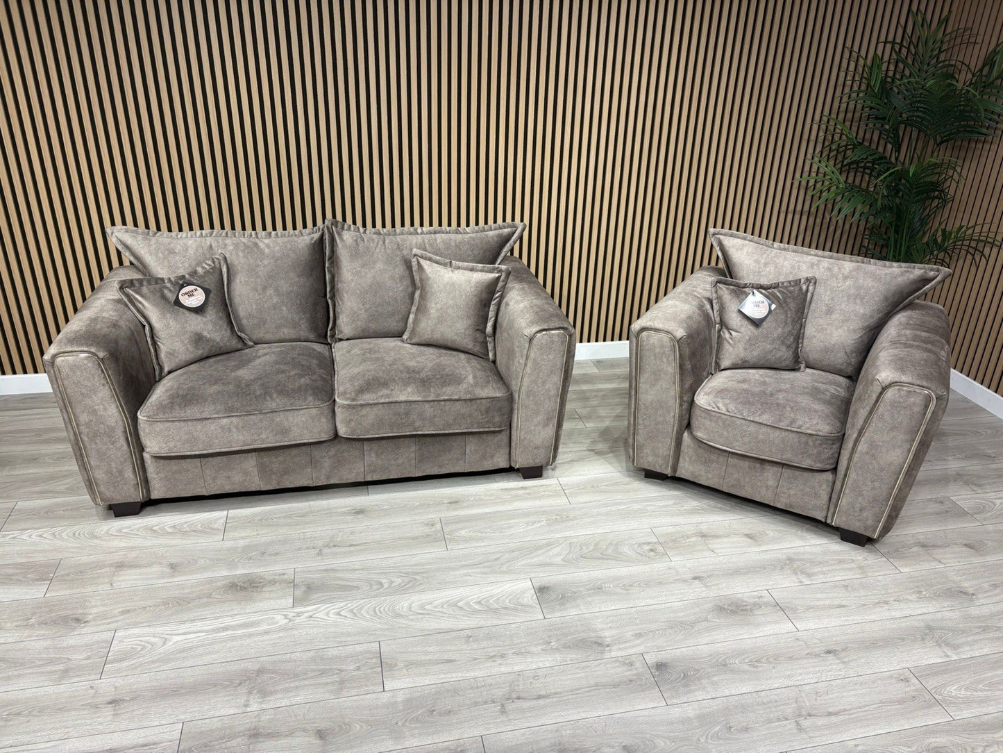 DFS - CHERISHED Style 2 Seater Sofa + Armchair Set, Formal Back - RRP £2,148