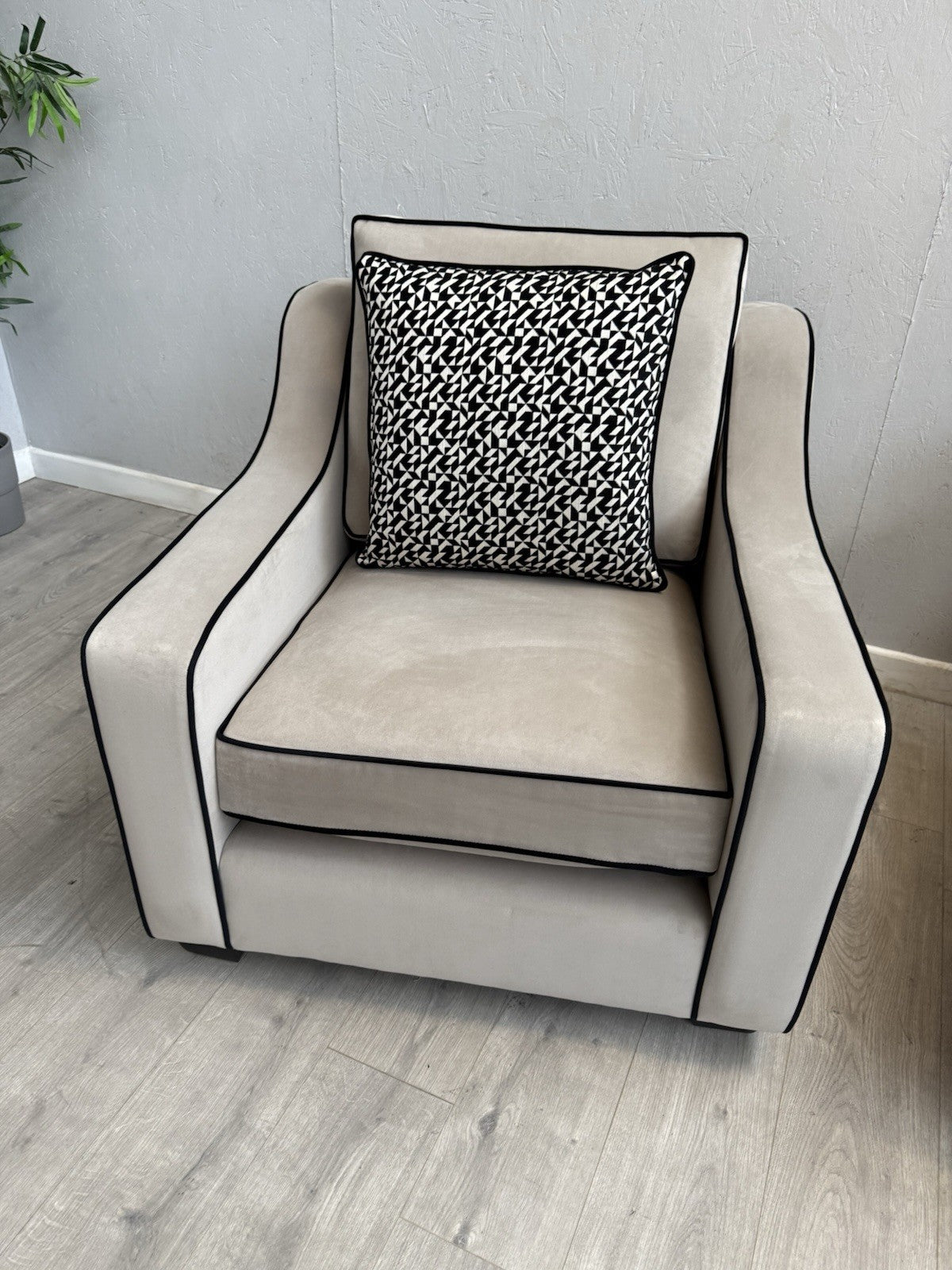 Furniture Village CELINE Fabric 3 Seater Sofa + 2 x Armchairs - RRP £5,685