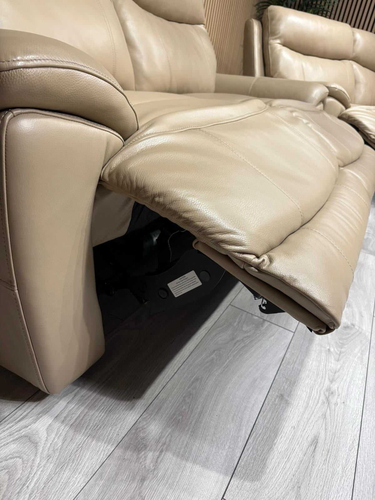 Furniture Village SLOANE Leather 3 Seater Power Recliner Sofa - RRP £1,395