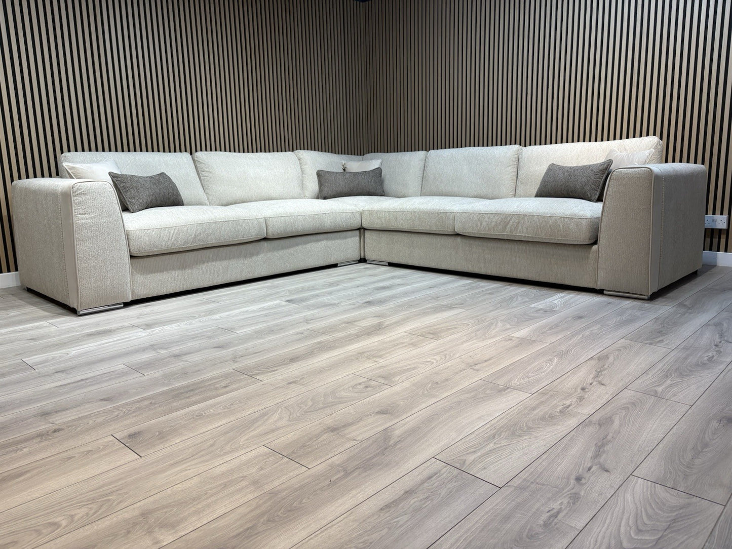 NAPLES Fabric Large Corner Sofa ( 3 Corner 3 ) - RRP £2,495