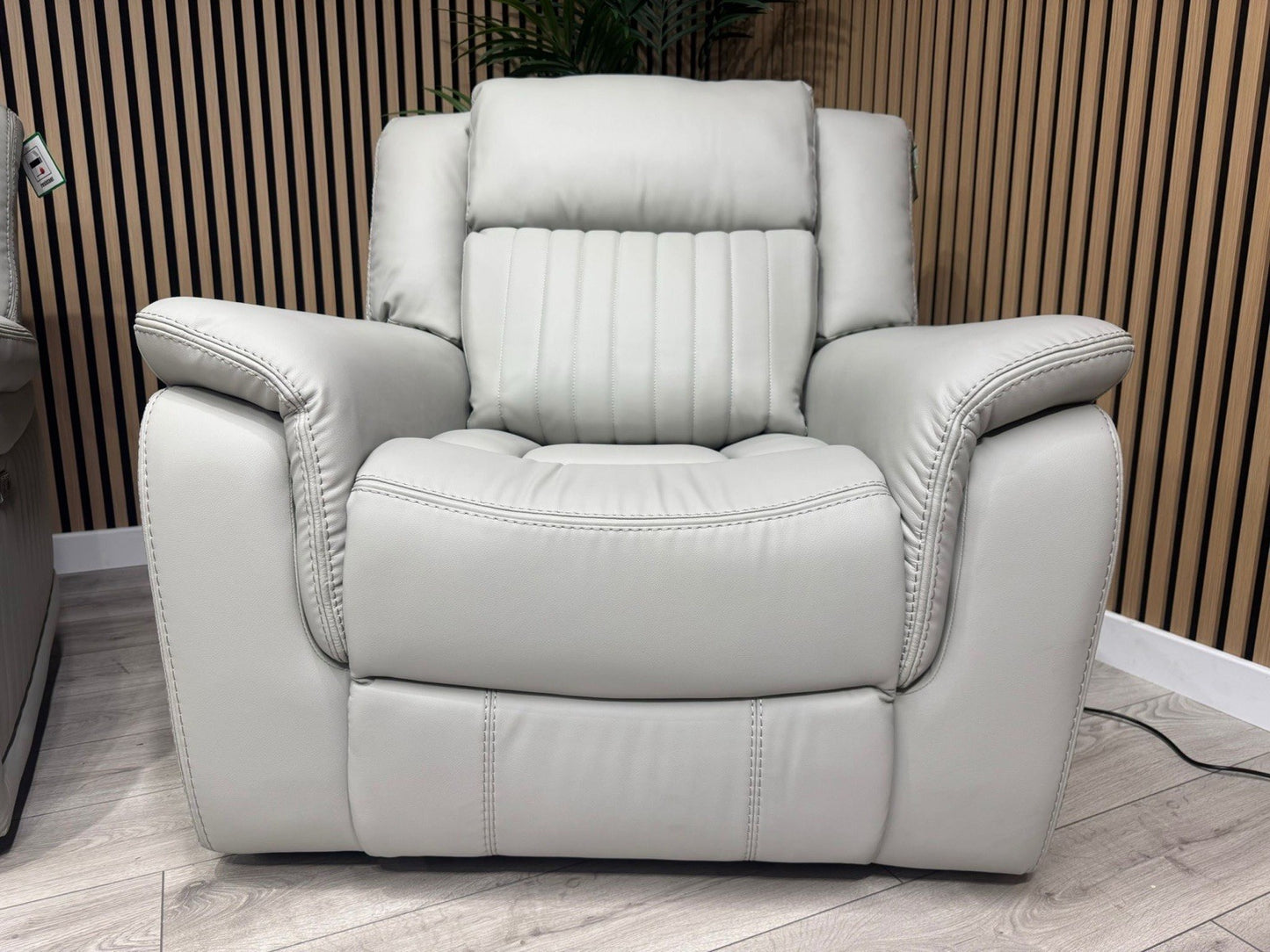 DOMINO Leather 3 Seater Sofa + 2 x Armchairs Set, Power Recliners - RRP £3,495