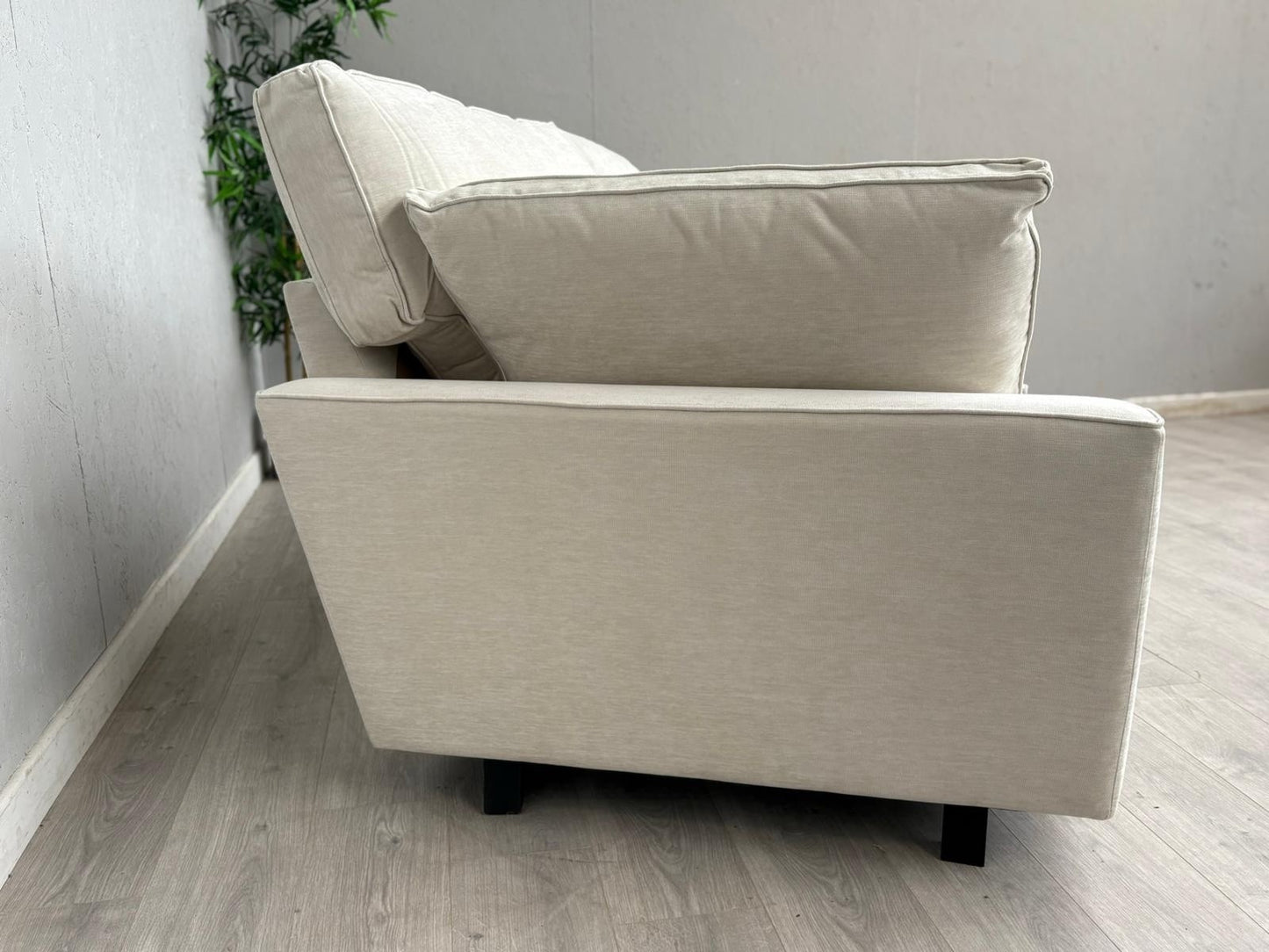 NEXT - STAMFORD Large 3 Seater Grand Sit Sofa, Fine Chenille Oyster - RRP £1,450