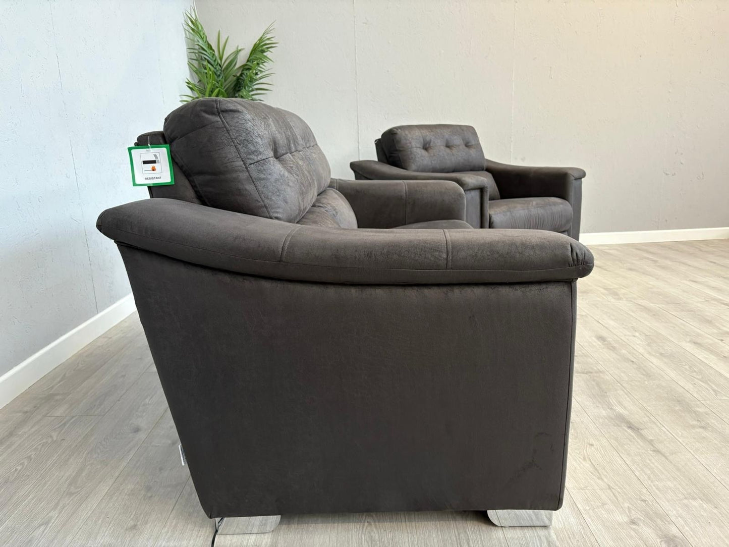 DFS - La-Z-Boy NEW HOLLYWOOD Fabric 2 Seater Sofa + Cuddler Armchair, Power