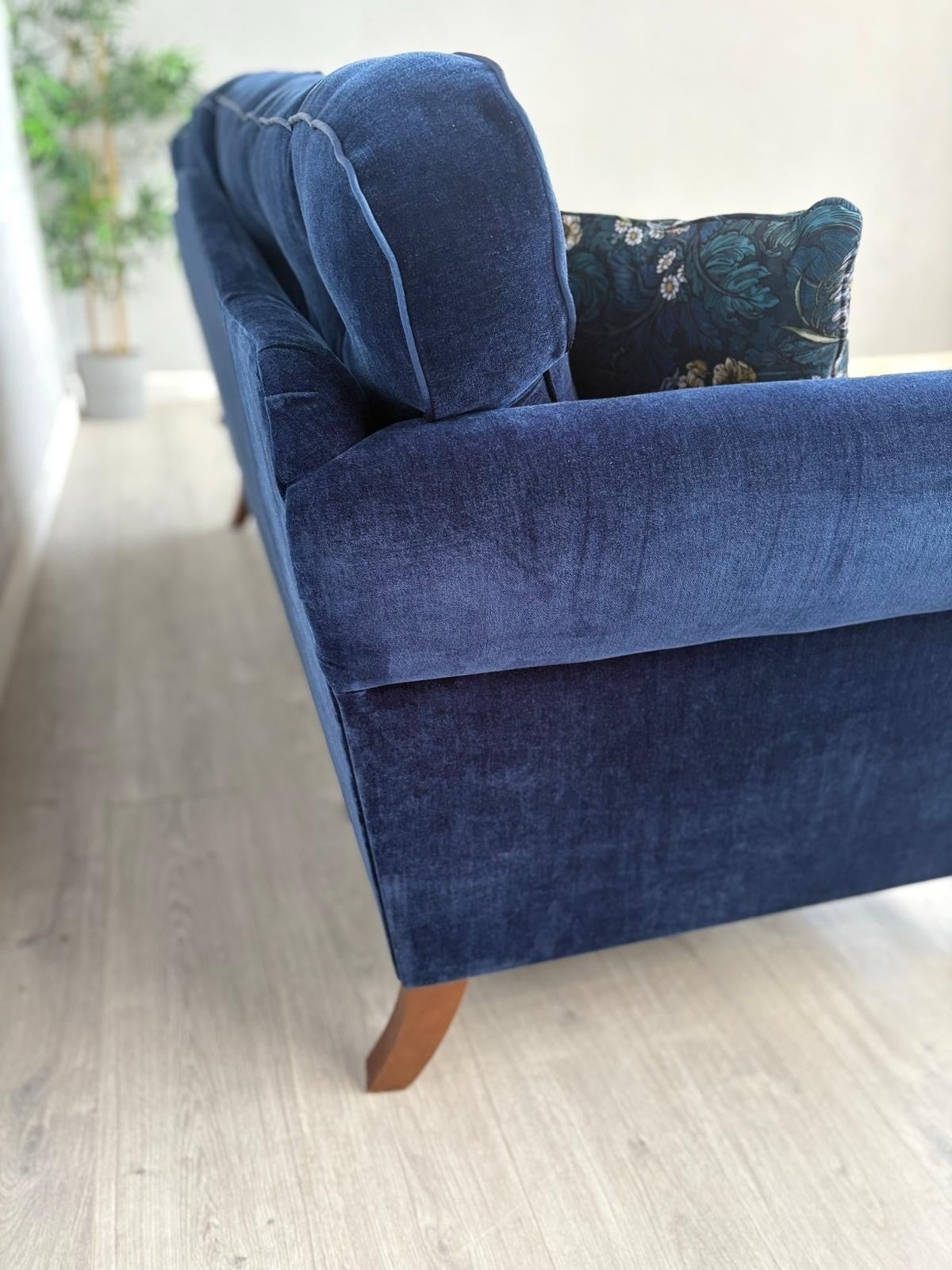 John Lewis Westbridge Large Fabric 3 Seater Sofa, Dark Blue- RRP £2,995