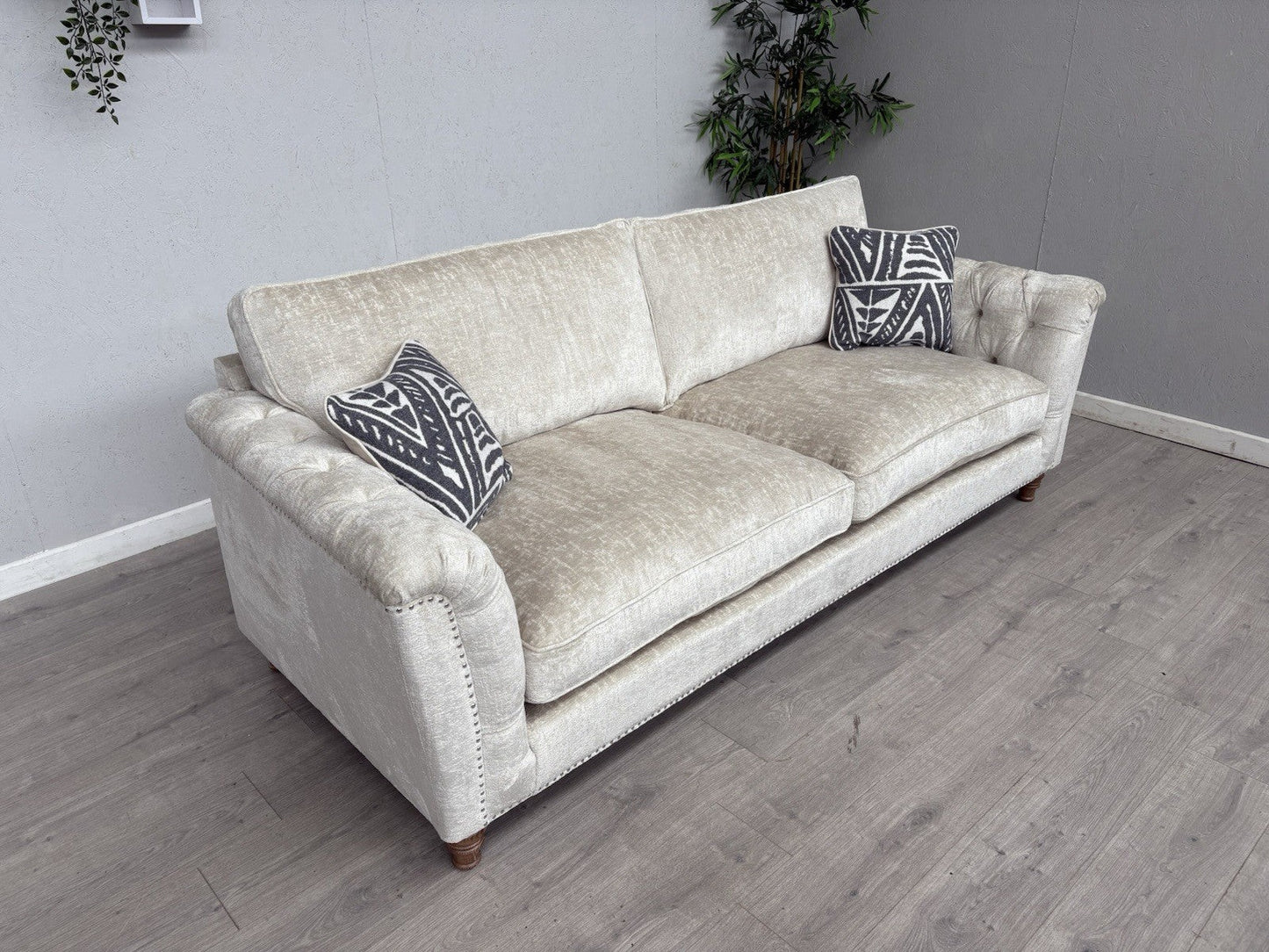 Westbridge - LUCILLE Extra Large Fabric 4 Seater Sofa, Oyster - RRP £2,695