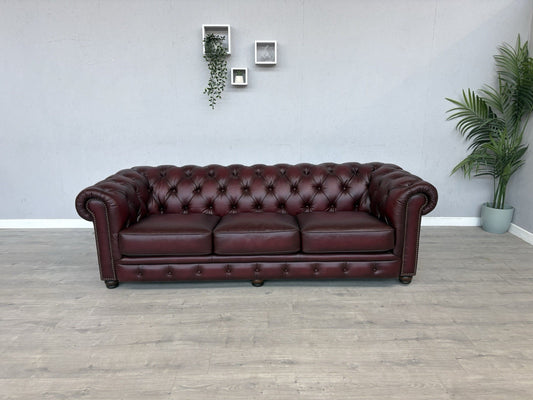 F.V. At The Helm Shackleton Leather Chesterfield 4 Seater Sofa - RRP £2,895