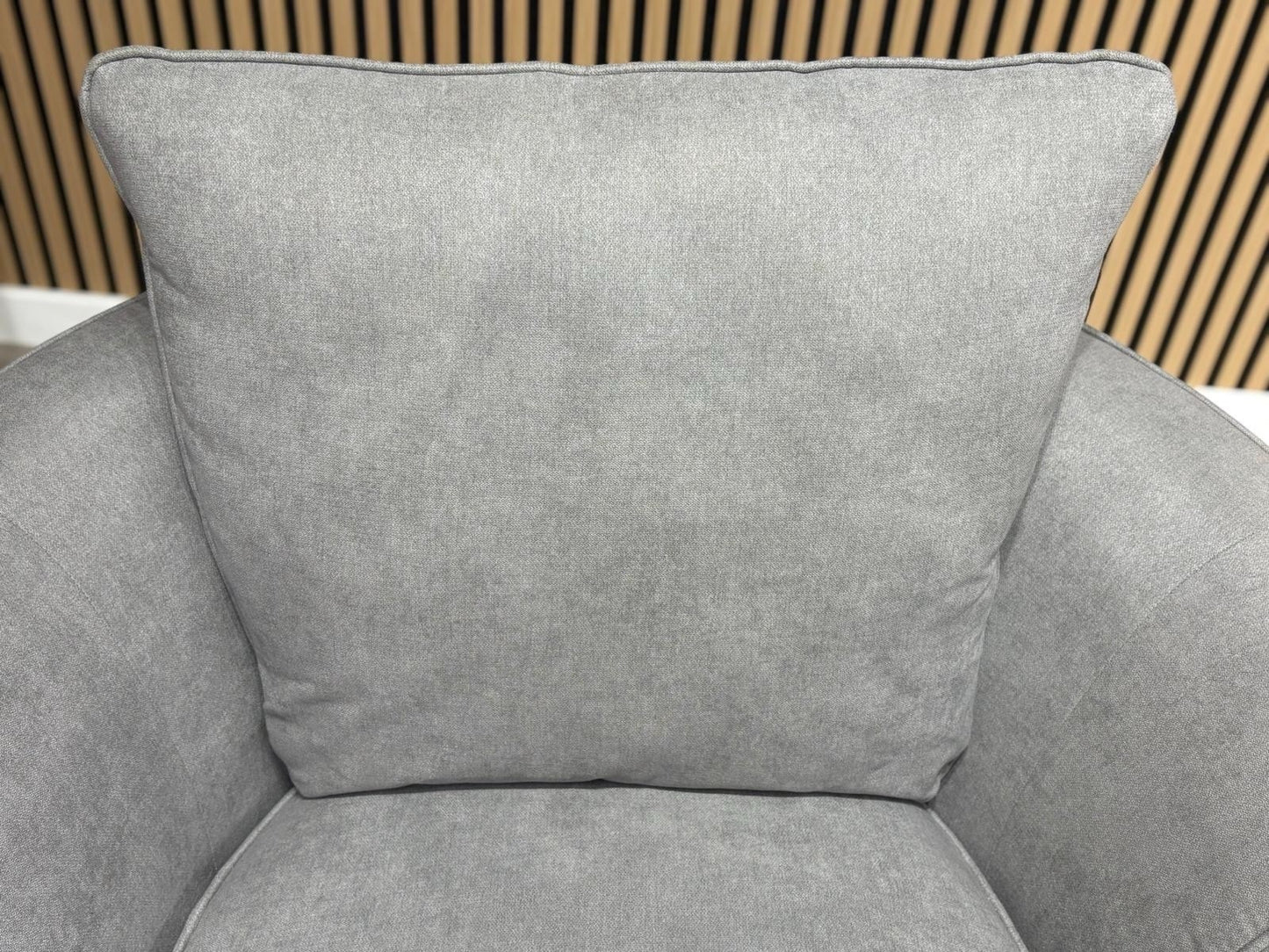 Furniture Village LEGEND Fabric Swivel Chair / Armchair, Pewter - RRP £845