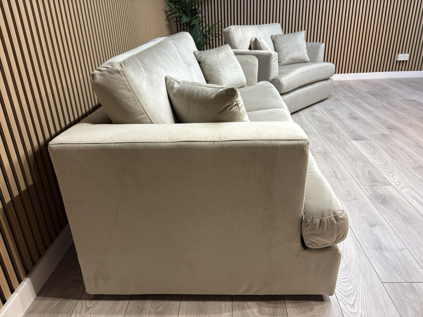 NEXT - STRATUS Fabric 3 Seater Sofa + Loveseat Armchair - RRP £2,998