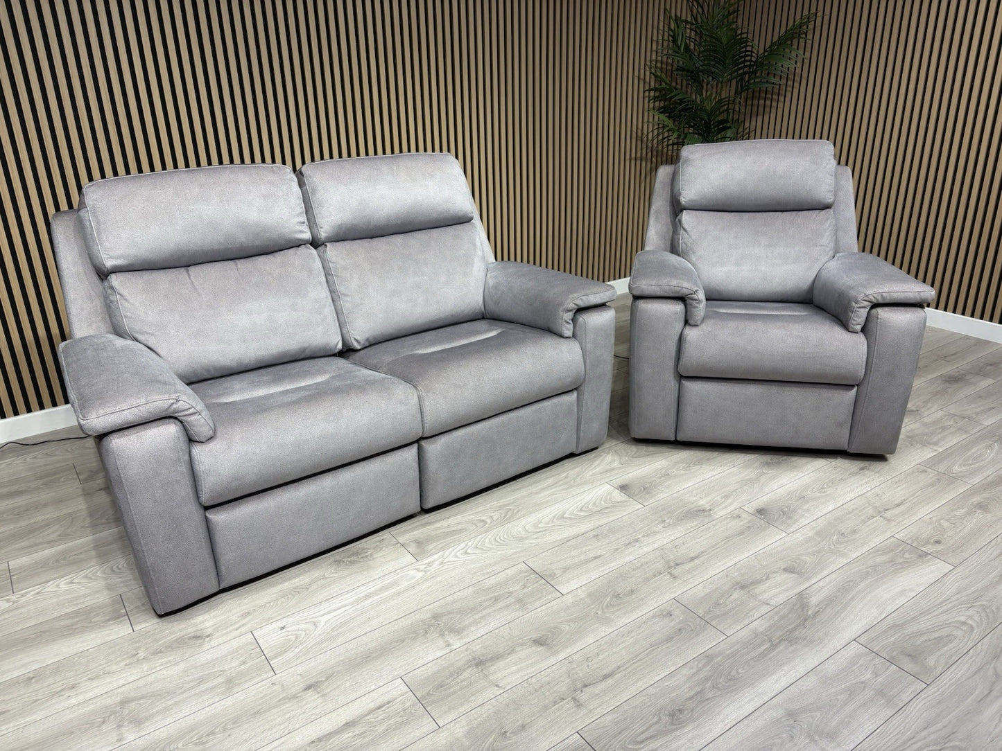 G Plan THORNBURY Fabric 2 Seater Sofa + Armchair, Power Recliners - RRP £5,940