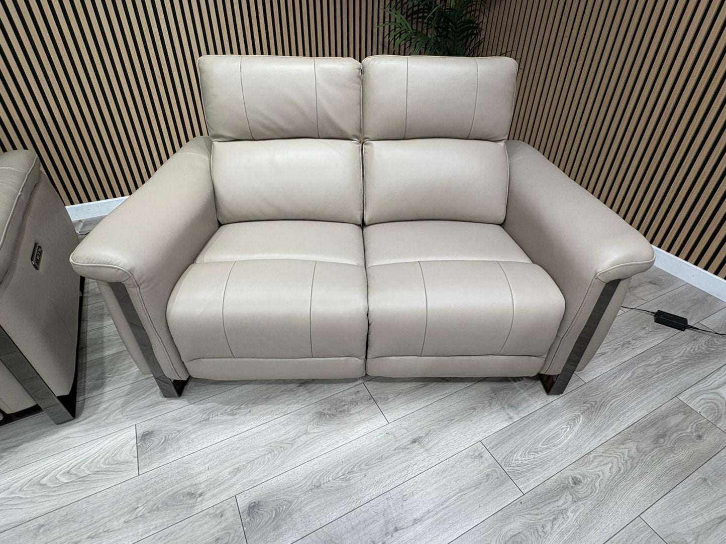 Furniture Village GISELLA Style Leather 3 + 2 Seater Power Recliner Sofa Set
