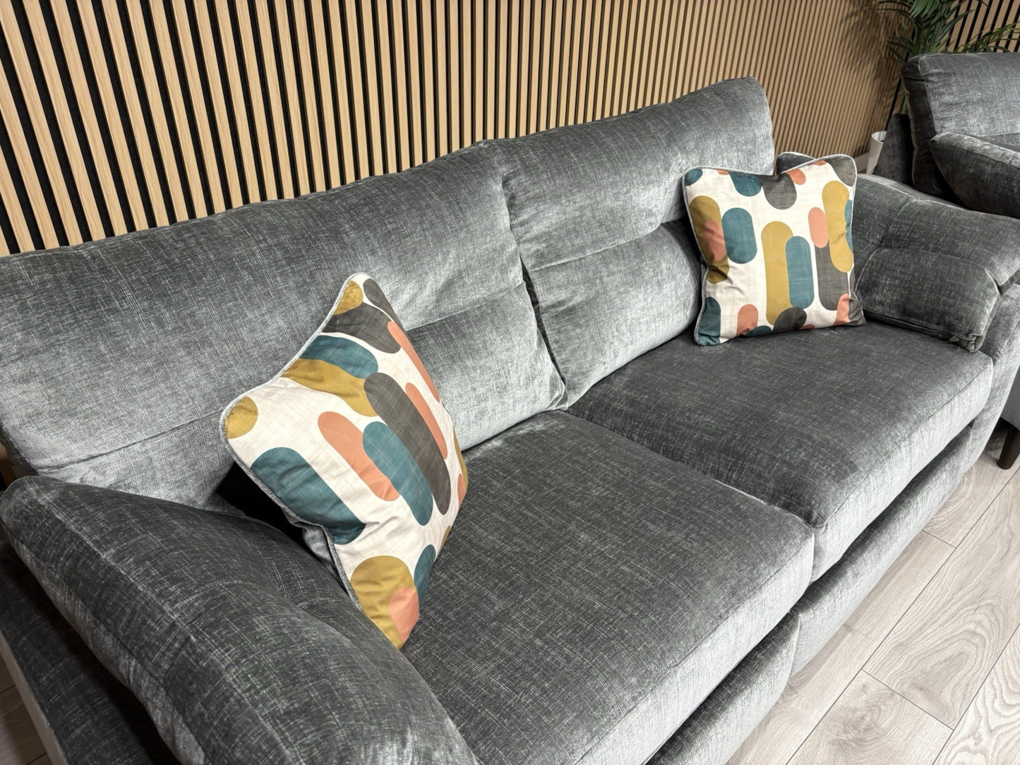 Furniture Village MALIBU Fabric 3 Seater Sofa + Armchair, Recliners - RRP £3,440