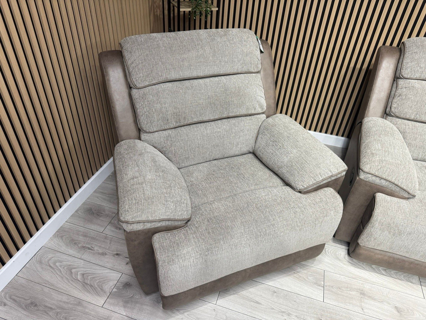 DFS LAKELYN Style Fabric 3 + 2 Seater Sofa + Armchair Set, Manual Recliners